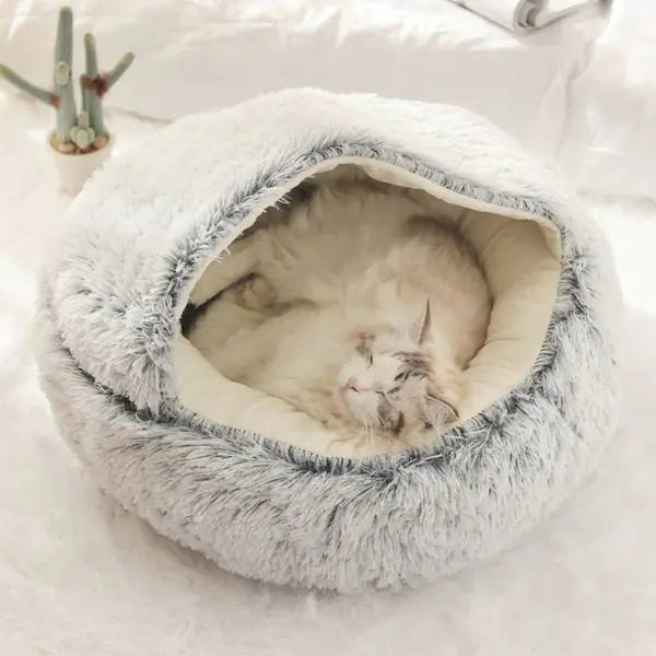 Calming Plushy Pet Bed