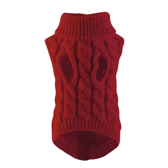 Turtleneck Knitted Pet Clothing