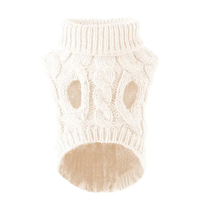 Turtleneck Knitted Pet Clothing